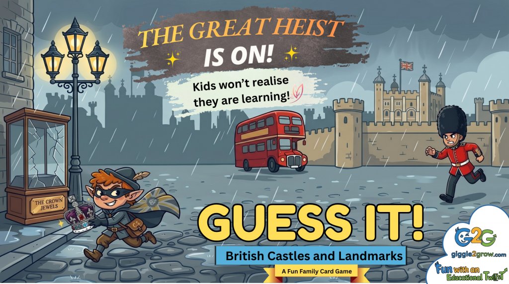 guess it! british castles and landmarks | family fun trivia educational card game for kids and families
